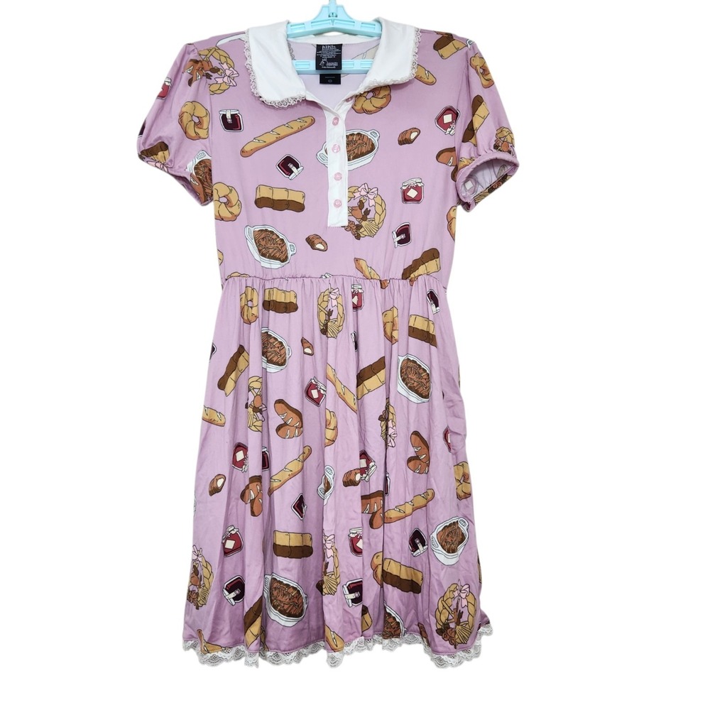 Kiki's Delivery Service Size Medium Sweets Dress Pink Peter Pan Collar Ghibli - Picture 2 of 11